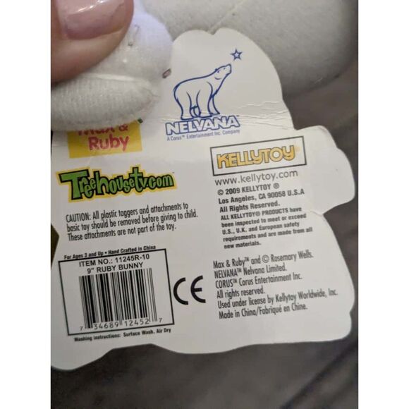 Vintage 2009 Max & Ruby "Ruby" Plush Doll by Kellytoy with Tag - Picture 4 of 6